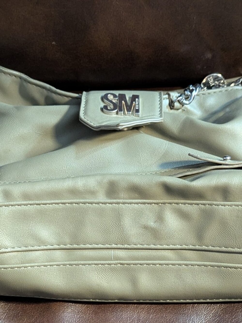 Steve Madden Olive Green BBreggy Shoulder Bag - Picture 3 of 6